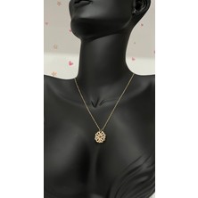 Stainless Steel Açılabilir Mıknatıslı Yonca Kolye (50cm)