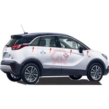 Kumraldede Cam Çıtaları Krom 8 Parça Crossland x Suv 2017 ve Sonrası Modeller Için