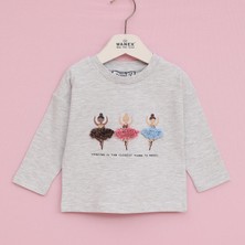 Wanex Kız Çocuk Uzun Kol Sweat - 32395 - Melanj