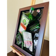 Design Shops Jagermeister Kırık Şişe Sanatı Epoksi Tablo