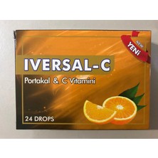 Iversal-C Bal ve Portakal Aromalı C Vitamini Pastil + Çinko - 24 Drops