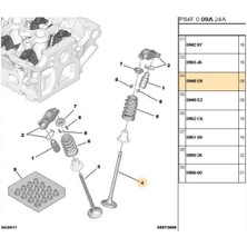 Güneş Takım Subap 308 3008 5008 16V (44194420-0948E8-0949E2)