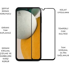 Coolacs Samsung Galaxy A15 ile Uyumlu Telefon Kılıfı ve 5d Tam Kaplayan Cam Ekran Koruyucu