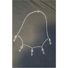 Dükkan Design Skulls Key Kurukafa Detaylı Anahtar Kolye