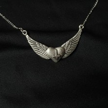 Dükkan Design Heart Wings Cross Kolye