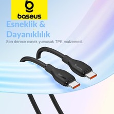 Baseus Super Akıllı Şarj Kopmaz 1.2mt 100W Type-C to Type-C Şarj Kablosu Huawei Samsung Laptop Macbook Şarj Kablosu