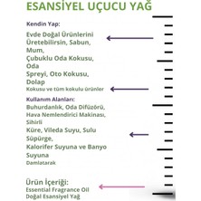 Liamor Cosmetic Pudra Saf Esansiyel Uçucu Yağ Buhurdanlık Yağı Difüzör Esansı Aromaterapi Ortam Küre Koku Yağ 10ML