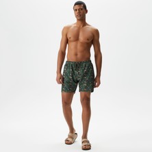 Nautica Erkek Yeşil Baskılı Deniz Şortu T35517T.3FB