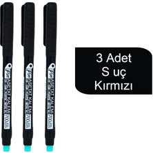 Pin 700 Asetat Kalemi S Uç Siyah 3 Adet