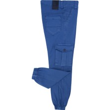 Bebelop Erkek Çocuk Komando Cepli Dar Paça Lastikli Kot Pantolon