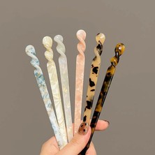 Mingjin Shop2 No.8 Boyutu Vintage Çin Tarzı Saç Sopa Kadın Kızlar Için Moda Asetat Çubuk Şekilli Saç cl Takı Saç Aksesuarları (Yurt Dışından)