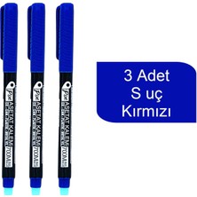 Pin 700 Asetat Kalemi S Uç Mavi 3 Adet