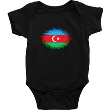 Darkhane Azerbaycan Siyah Unisex Bebek Body - Zıbın