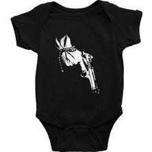 Darkhane Ev Siyah Unisex Bebek Body - Zıbın