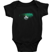 Darkhane Makao - Macau Siyah Unisex Bebek Body - Zıbın