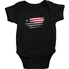 Darkhane Liberya - Liberia Siyah Unisex Bebek Body - Zıbın