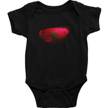 Darkhane Fas - Morocco Siyah Unisex Bebek Body - Zıbın
