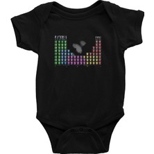 Darkhane Elementler Siyah Unisex Bebek Body - Zıbın
