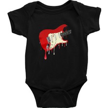 Darkhane Eriyen Elektro Gitar Siyah Unisex Bebek Body - Zıbın