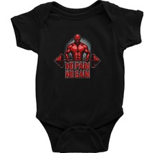 Darkhane No Pain No Gain Siyah Unisex Bebek Body - Zıbın