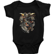 Darkhane Samurai Siyah Unisex Bebek Body - Zıbın