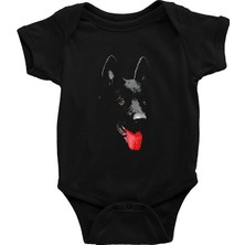 Darkhane K-9 Alman Kurdu Siyah Unisex Bebek Body - Zıbın