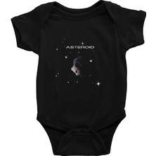 Darkhane Asteroit Siyah Unisex Bebek Body - Zıbın