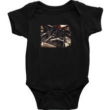 Darkhane Berber Kuaför Siyah Unisex Bebek Body - Zıbın