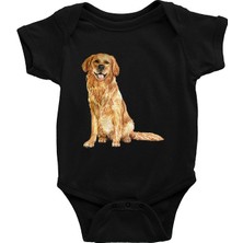 Darkhane Golden Siyah Unisex Bebek Body - Zıbın