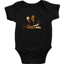 Darkhane Filozof Siyah Unisex Bebek Body - Zıbın