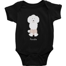Darkhane Poodle Kaniş Sevgisi Siyah Unisex Bebek Body - Zıbın