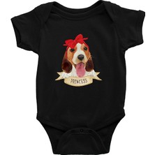 Darkhane Prenses Beagle Siyah Unisex Bebek Body - Zıbın