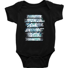 Darkhane Botanik Akvaryum Yosunları Siyah Unisex Bebek Body - Zıbın