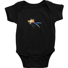 Darkhane Dalgıçlık Siyah Unisex Bebek Body - Zıbın