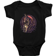 Darkhane Anubis Siyah Unisex Bebek Body - Zıbın