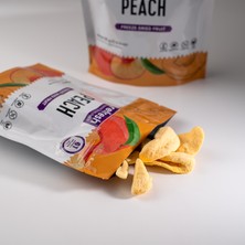 Refresh Chips Freeze Dried Şeftali - Dondurularak Kurutulmuş Meyve - Freeze Dry Meyve Kurusu 20gr