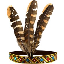 Vanmbo Hint Başlığı Tüy Bandı Headdress Saç Aksesuarları Çocuk 50 cm (Yurt Dışından)