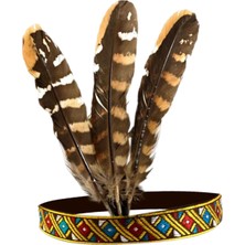 Vanmbo Hint Başlığı Tüy Bandı Headdress Saç Aksesuarları Çocuk 50 cm (Yurt Dışından)