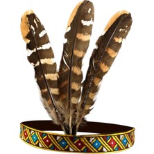 Vanmbo Hint Başlığı Tüy Bandı Headdress Saç Aksesuarları Çocuk 50 cm (Yurt Dışından)