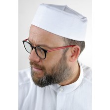 İhvan Online Beyaz Kubbeli Sert Kalıp Takke Erkek Kullanıcılar İçin 60 Beden