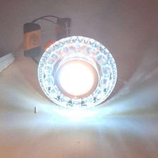 MİMAR LED Kristal Damla 2+4,5 W Sıva Altı Spot Kenarı Beyaz+Ortası Beyaz Işık