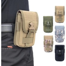 Liangduo Shop Acu Stili Taktik Molle Telefon Kılıfı Kemer Bel Çantası Yardımcı Yelek Kart Taşıma Çantası Mini Çok Fonksiyonlu Kanca Döngü Seyahat Bagpack Yeni (Yurt Dışından)