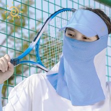 Liangduo Shop Sarı Stil Uv Yüz Kalkanı Güneş Koruması Için Yüz Kaplama UPF50 Güneş Koruması Golf Sporları Yüz Kalkanı Kapağı Açık Hava Bisikleti Için (Yurt Dışından)