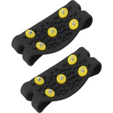 Liangduo Shop Siyah Stil Ayakkabılar Için 5 Çiviler Buz Sivri Uçları Buz Yüzerleri Kramponlar Açık Havada Kar Tırmanışı Ayakkabılar Için Kaymaz Saplar Kışın Kramponları Kapaklar (Yurt Dışından)