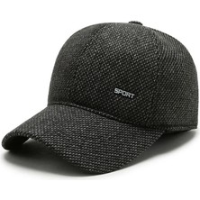 Liangduo Shop Siyah Stil Yeni Kış Şapka Adam Kalınlaşmak Pamuk Sıcak Snapback Beyzbol Şapkası Erkekler Için Kulak Koruyucu Baba Şapkası Kış Kulaklığı ile A186 (Yurt Dışından)