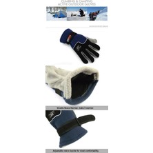 Liangduo Shop No.1 Stili Yürüyüş Eldivenleri Kış Termal Sıcak Polar Eldiven Erkek Kadın Kayak Snowboard Rüzgar Geçirmez Su Geçirmez Yürüyüş Giyim Aksesuarları (Yurt Dışından)