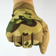 Liangduo Shop Kamuflaj Tarzı Xl Boyutu Açık Tırmanma Sürme Antiskid Aşınmaya Dayanıklı Termal Tam Parmak Eldiven Avcılık Spor Spor Sıcak Nefes Kamuflaj Eldivenler (Yurt Dışından)