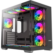 Archon Neon Pro 7X120MM A-Rgb Fanlı Gaming Oyuncu Bilgisayar Kasası Siyah