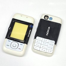 OEM Nokia 5200 Kapak Nokia 5200 Uyumlu Siyah Beyaz Ön Kapak Arka Kapak Tuş Takımı
