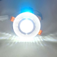 MİMAR LED Kristal Motifli 2+4,5 W Sıva Altı Spot Kenarı Beyaz Işık